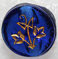 Button, glass, American or European