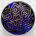 Button, glass, American or European