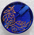 Button, glass, American or European