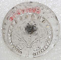 Button, glass, American or European
