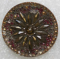 Button, glass, American or European