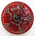 Button, glass, American or European