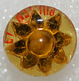 Button, glass, American or European