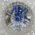 Button, glass, American or European