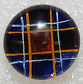 Button, glass, American or European