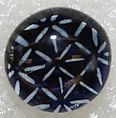 Button, glass, American or European
