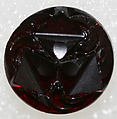 Button, glass, American or European