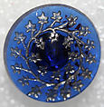Button, glass, American or European