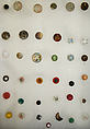 Button, glass, American or European
