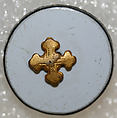 Button, glass, American or European