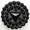 Button, glass, American or European