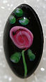 Button, glass, American or European