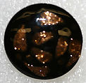 Button, glass, American or European