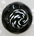 Button, glass, American or European