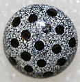 Button, glass, American or European