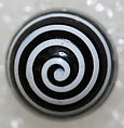 Button, glass, American or European