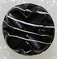 Button, glass, American or European