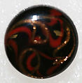 Button, glass, American or European