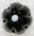 Button, glass, American or European
