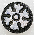 Button, glass, American or European