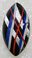 Button, glass, American or European