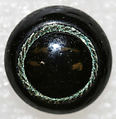 Button, glass, American or European