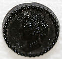 Button, glass, American or European