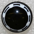Button, glass, American or European