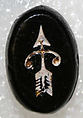Button, glass, American or European