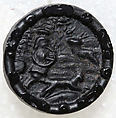 Button, glass, American or European