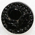 Button, glass, American or European