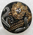 Button, glass, American or European