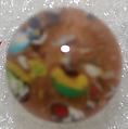 Button, glass, American or European