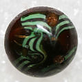 Button, glass, American or European