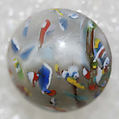 Button, glass, American or European
