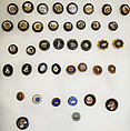 Button, mosaic, Italian