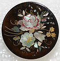 Button, horn, mother-of-pearl, paper, metal, British