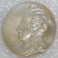 Button, mother-of-pearl, American or European