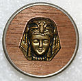Button, metal, wood, British