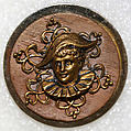 Button, metal, wood, British