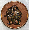 Button, metal, wood, British