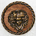 Button, metal, wood, British