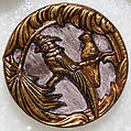 Button, metal, wood, British