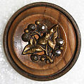 Button, metal, wood, British
