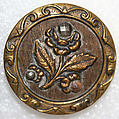 Button, metal, wood, British