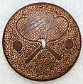 Button, wood, American or European