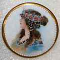 Button, porcelain, British