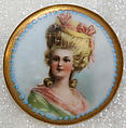 Button, porcelain, British
