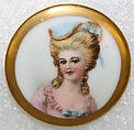 Button, porcelain, British