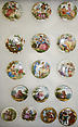 Button, porcelain, American or European